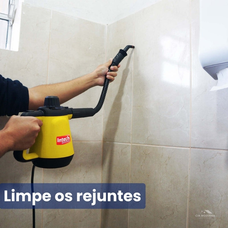 Limpador à Vapor BIVOLT com 9 acessórios + Brinde Esponja Mágica