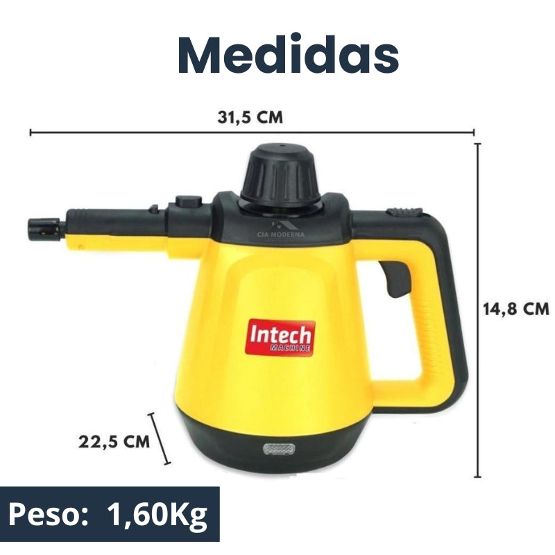 Limpador à Vapor BIVOLT com 9 acessórios + Brinde Esponja Mágica