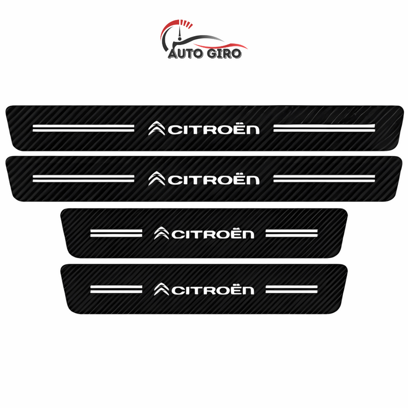 CarbonFilm™ Protetor de Soleira Anti-risco Premium - 4 Pçs FRETE GRÁTIS