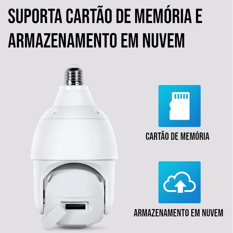 Câmera de Segurança 360 WI-FI - Compre 1 Leve 2