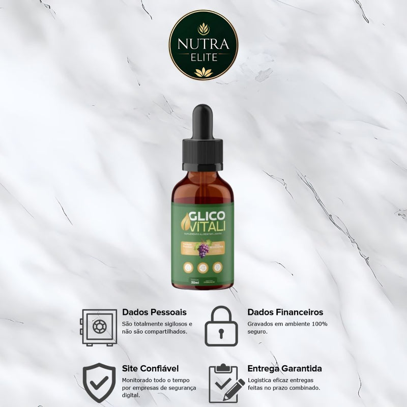 Glico Vitali – Controle Natural da Glicose e Mais Qualidade de Vida – Compre 1 Leve 3 + Frete Grátis