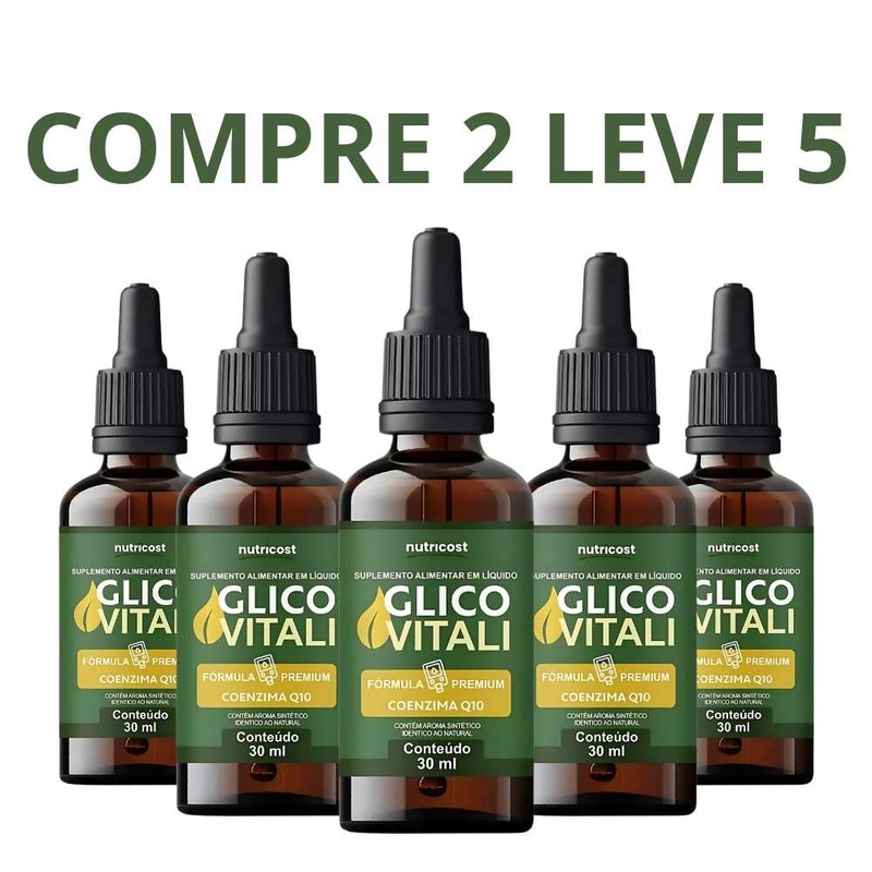 Glico Vitali 30ml - Maior Controle e Equilíbrio Glicêmico + Frete Grátis