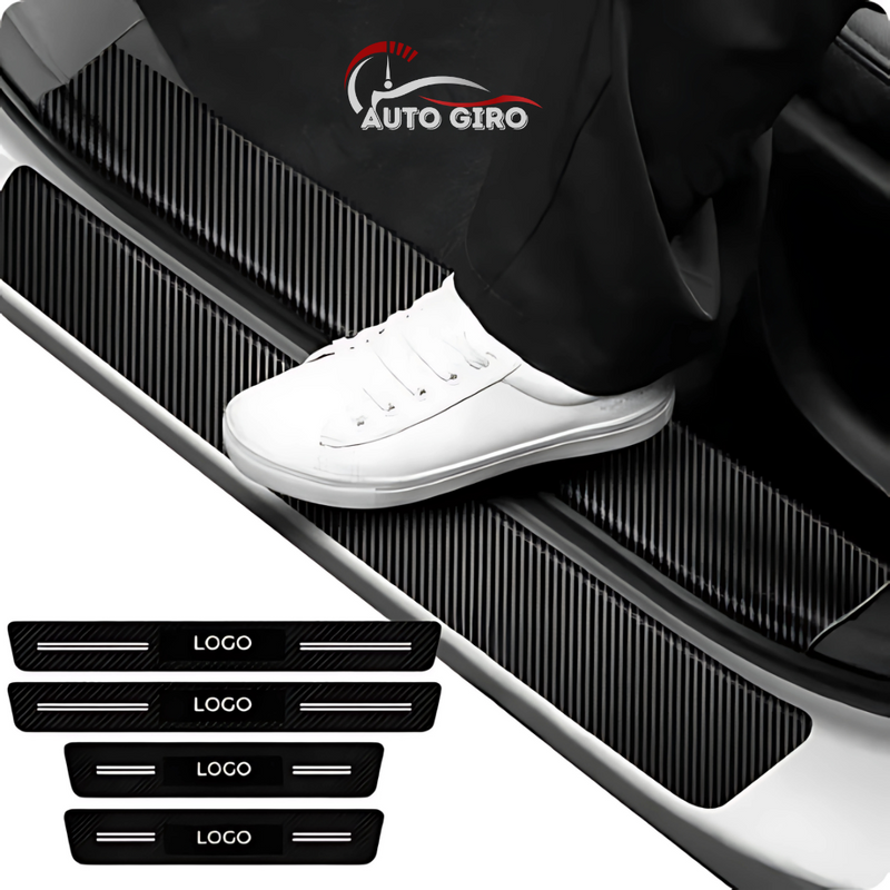 CarbonFilm™ Protetor de Soleira Anti-risco Premium - 4 Pçs FRETE GRÁTIS