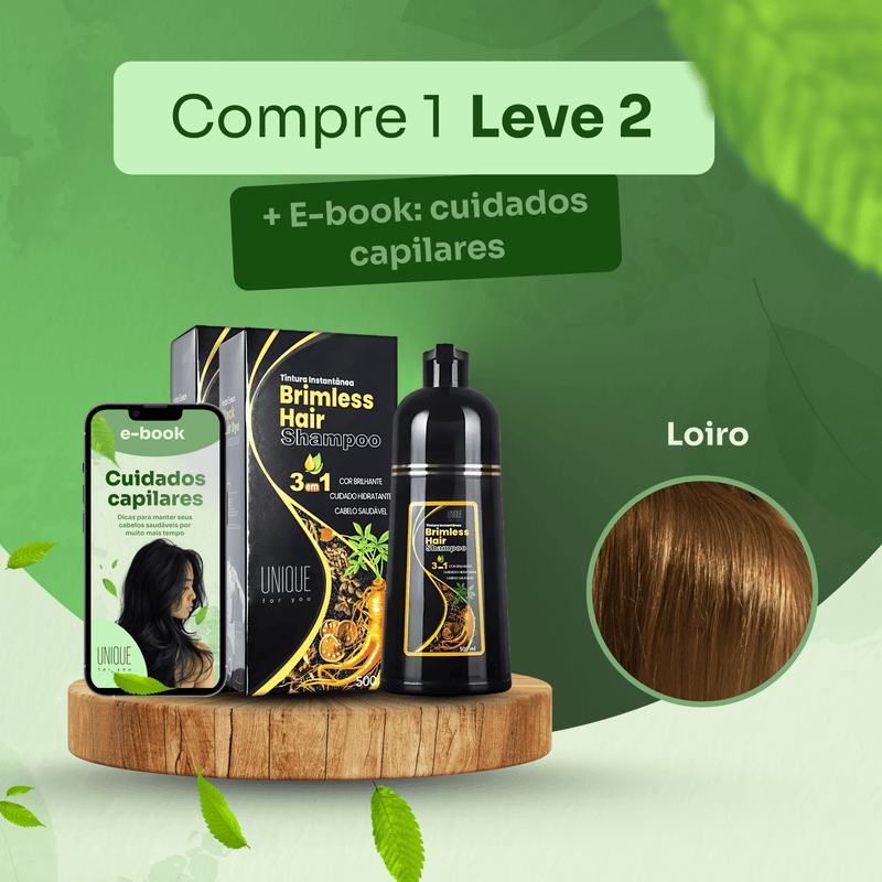 [COMPRE 1 LEVE 2] Shampoo Brimless Botânico Natural 3 em 1 (Dura Até 6 Meses!) + E-BOOK ESPECIAL