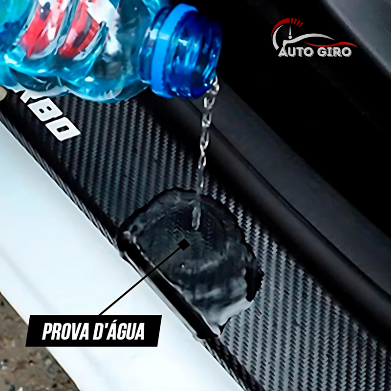CarbonFilm™ Protetor de Soleira Anti-risco Premium - 4 Pçs FRETE GRÁTIS