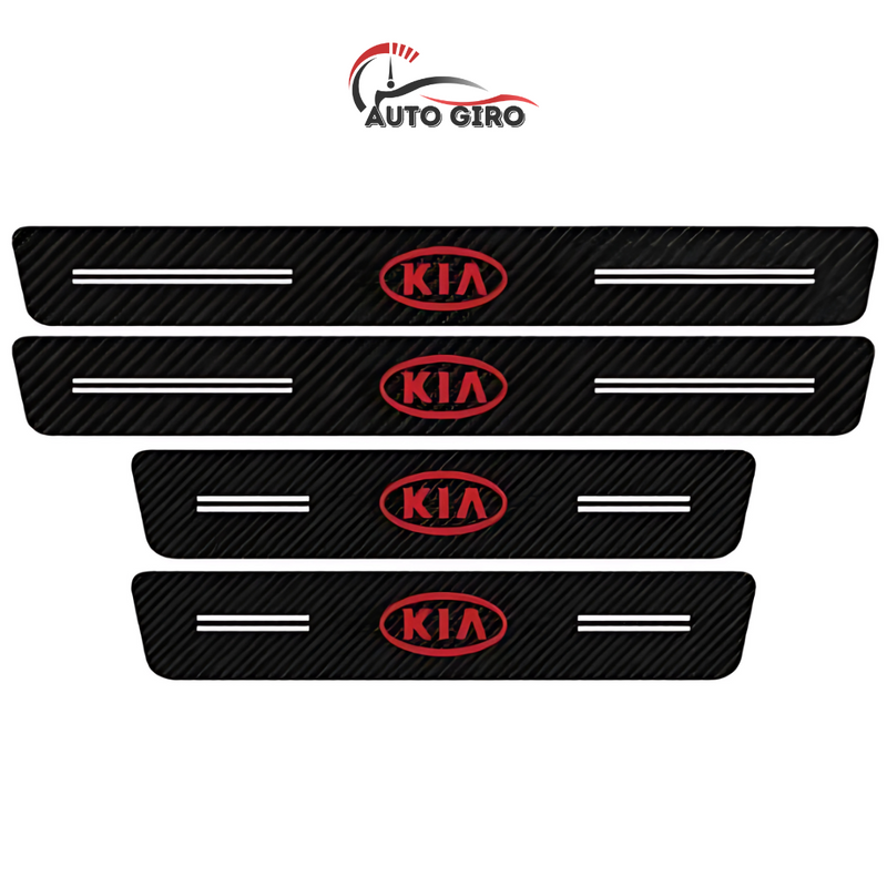CarbonFilm™ Protetor de Soleira Anti-risco Premium - 4 Pçs FRETE GRÁTIS