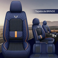 Capa para Banco de Carro Completa em Couro Legítimo Universal Italian + BRINDE: Tapete Completo