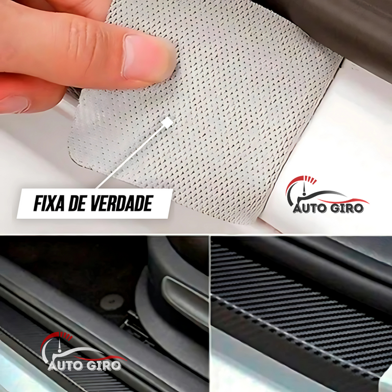 CarbonFilm™ Protetor de Soleira Anti-risco Premium - 4 Pçs FRETE GRÁTIS