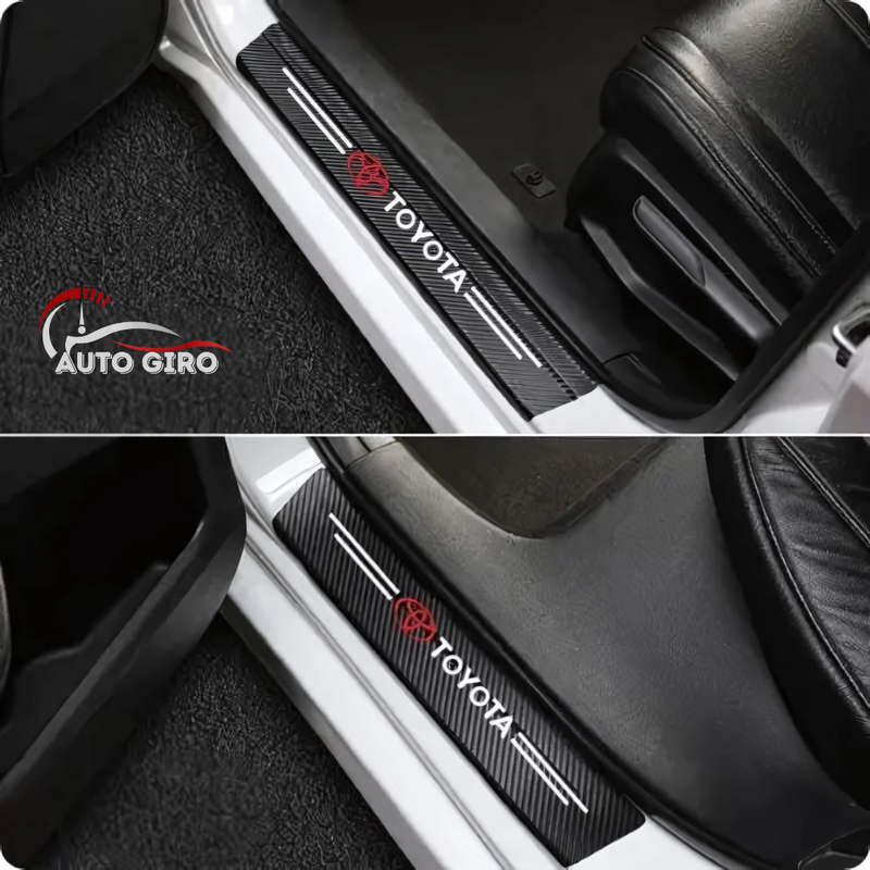CarbonFilm™ Protetor de Soleira Anti-risco Premium - 4 Pçs FRETE GRÁTIS