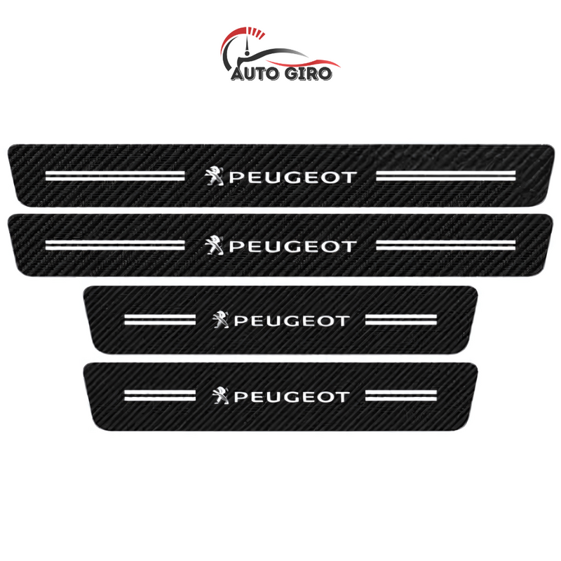 CarbonFilm™ Protetor de Soleira Anti-risco Premium - 4 Pçs FRETE GRÁTIS